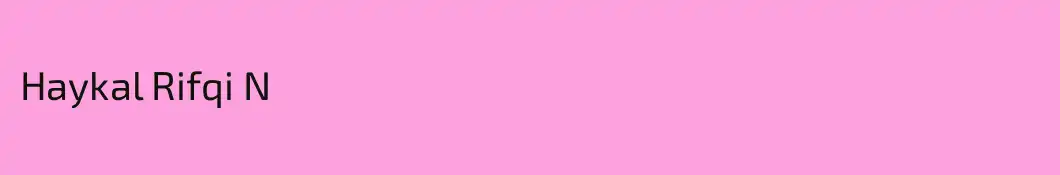 Haykal Rifqi N